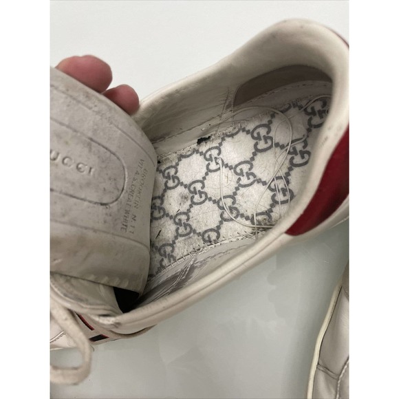 Gucci Ace sneaker with elastic Web in white Size Gucci 11 - Picture 7 of 7